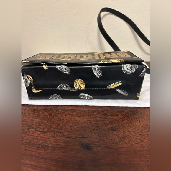 Moschino coin print leather crossbody bag - Picture 9 of 10